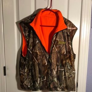 Fieldline orange camouflage reversible vest